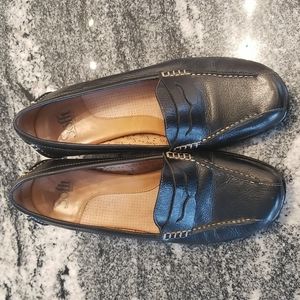 (8W) Sofft Leather Wedge Loafer Shoes Sustainable Comfy Classic Dressy Classy